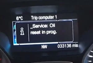Ford Tourneo service light reset 2018