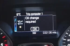 oil change required Ford Tourneo