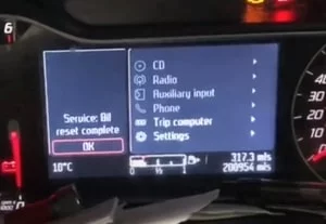 reset service light indicator Ford Galaxy